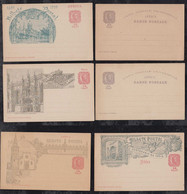 Portugal AFRICA 1898 6 Stationery Postcards MNH - Portugiesisch-Afrika