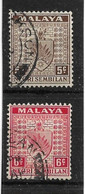 MALAYA - NEGRI SEMBILAN 1935 - 1937 5c, 6c SG 26,27 FINE USED Cat £4.60 - Negri Sembilan