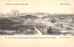 BELGIQUE - Liège - Exposition Universelle - Les Travaux Au Quai De Fragnée Aux Abords.. - Pont - Carte Postale Ancienne - Other & Unclassified