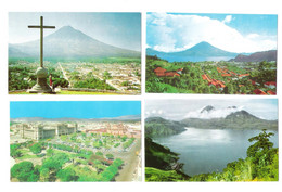 4 Cards - Guatemala - City Parque Central - Colonial City Of Antigua Guatemala - Lake Atitlan - Guatemala