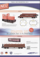 Catalogue TRAIN LINE Gartenbahnen 2012 Neuheiten  - G Scale 45 Mm. - Duits