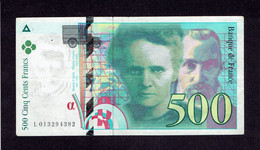 500 F PIERRE ET MARIE CURIE - 1994 - 500 F 1994-2000 ''Pierre En Marie Curie''