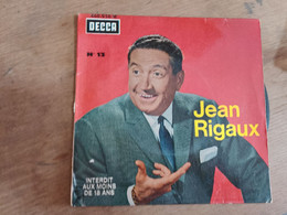 78 //  JEAN RIGAUX / INTERDIT AUX MOINS DE 18 ANS - Humour, Cabaret