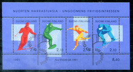 FINNLAND Block 8, Bl.8 FD Canc. - Ski - FINLAND / FINLANDE - Blocks & Sheetlets