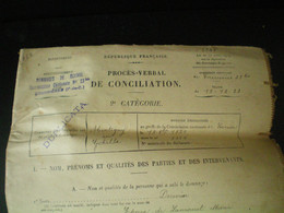 Procès Verbal De Conciliation Dommages De Guerre, 1920, Courrières - Documents