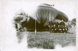 Paris 16ème * équipe Du Ballon Captif , Défense De Paris , Parc Coty Bois De Boulogne Aviation * Photo Ancienne 8.8x6cm - Paris (16)