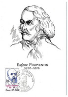 FRANCE - Carte Maximum - 1,00 + 0,20 Eugène Fromentin - Premier Jour 17 LA ROCHELLE 25 Sept 1976 - 1970-1979