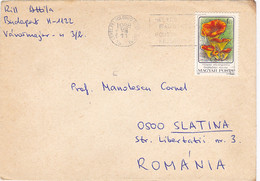 MUSHROOMS STAMP ON COVER, 1988, HUNGARY - Storia Postale