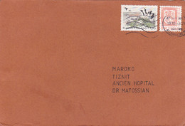 BIRDS, COAT OF ARMS STAMPS ON COVER, 1988, FINLAND - Brieven En Documenten