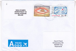 INTERNATIOHAL YEAR OF DISABLED PERSONS, RED CROSS, STAMPS ON COVER, 2016, BELGIUM - Lettres & Documents
