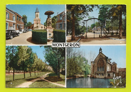 91 MONYGERON Grille Du Lycée Pelouse Moulin De Senlis Bord De L'Yerre Fontaine VOIR ZOOM Traction Citroën BUS Chausson ? - Montgeron