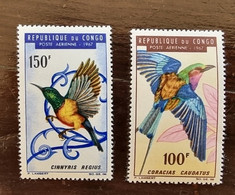 CONGO Oiseaux, Oiseau, Birds, Pajaros Yvert N° PA 49/50 ** MNH - Andere & Zonder Classificatie