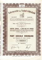 - Titre De 1954 -  Faïenceries De Saint-Ghislain - - Industrie