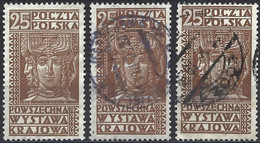 Poland 1928 - Mi 260 - YT 349 ( Swiatowid, War God ) Three Shades Of Color - Variétés & Curiosités