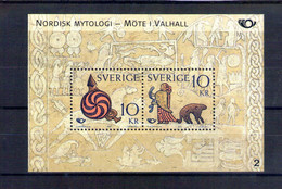 Suede. Bloc Feuillet. Mythologie Nordique. 2004 - Blocks & Sheetlets