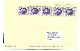 Enveloppe Postée USA Pour La FRANCE - Bande De 5 E. BLACKWELL - Lettres & Documents