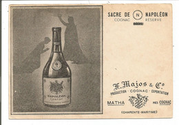 17.2814 / MATHA - Carte Pub Napoléon -  Majos & Co Production De Cognac - Matha