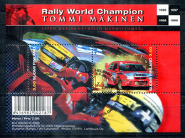 FINNLAND Block 23, Bl.23 FD Canc. - Tommy Mäkinen, Rallye, Auto, Car, Voiture - FINLAND / FINLANDE - Blocs-feuillets