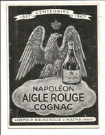 17.2815 / MATHA - Carte Pub Napoléon Aigle Rouge Cognac - Léopold Brugerolle - Matha