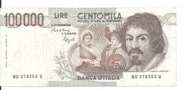 ITALIE 100000 LIRE 1983 VF P 110 B - [ 8] Ficticios & Especimenes