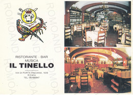 CARTOLINA  ROMA,LAZIO-RISTORANTE-BAR MUSICA IL TINELLO-VIA DI PORTA PINCIANA-STORIA,CULTURA,BELLA ITALIA,NON VIAGGIATA - Cafes, Hotels & Restaurants