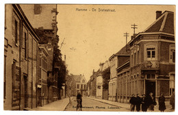 Hamme - De Statiestraat - Uitgever Em. Beernaert (Lokeren) - Hamme