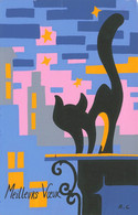 Chat * Chat Noir * Cpa Illustrateur R. C.  * Cat Katze - Cats