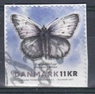 Denmark 2021. Butterflie. Really Used Stamp On Fragment. - Gebruikt