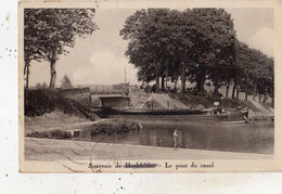 SOUVENIR DE HOCHFELDEN LE PONT DU CANAL ( PASSAGE D'UNE PENICHE ) - Hochfelden