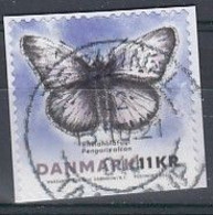 Denmark 2021. Butterflie. Really Used Stamp On Fragment. - Gebruikt