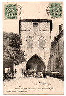 Montflanquin - Ruines D'Un Vieux Manoir Et Eglise - Attelage De Boeufs  - CPA °J - Monflanquin