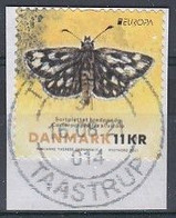 Denmark 2021. Butterflie. Really Used Stamp On Fragment. - Oblitérés