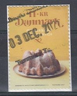 Denmark 2021. Cake. Really Used Stamp On Fragment. - Oblitérés