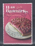 Denmark 2021. Cake. Really Used Stamp On Fragment. - Gebruikt