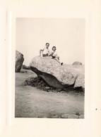 Carnac * Dolmen Menhir * Thème Pierre Monolithe Mégalithe * Photo Ancienne 11.2x8.4cm - Carnac