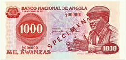 Angola - 1000 Kwanzas - 14.08.1979 - Pick 117.s - SPECIMEN - Unc. - Camarada Dr. Agostinho Neto - 1.000 - Angola