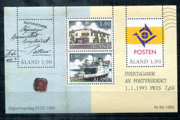 FINNLAND-ÅLAND Block 2, Bl.2 Mnh - Post, Poste  - FINLAND / FINLANDE - Blocks & Sheetlets