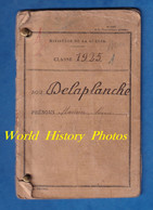 Livret Militaire Soldat Maurice Louis DELAPLANCHE Né En 1905 à SAINT LOUP Des VIGNES Employé Chemin De Fer 1938 Cheminot - Documents