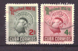 Cuba 477 & 478 Used Birds Animals Nature (1955) - Oblitérés