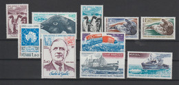 TAAF Année Complète 1980 86-91 Et PA 61-64 ** MNH - Full Years