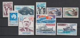 TAAF Année Complète 1980 86-91 Et PA 61-64 ** MNH - Volledig Jaar