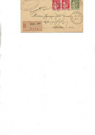 LETTRE RECOMMANDEE OBLITEREE CHALLANS VENDEE  AFFRANCHIE N° 283 X 2 + N° 284 A -ANNEE 1933 - 1921-1960: Période Moderne