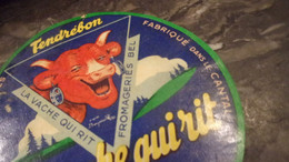 ️  RARE VACHE QUI RIT FABRIQUE DANS LE CANTAL RIOM ES MONTAGNE 1949 / 1958 FROMAGERIES BEL TENDREBON RABIER - Quesos