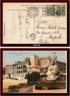 1923 Monaco Cp Du Palais Du Prince Voyagee Pour L'Italie Carte - Poststempel