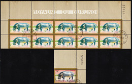 BURUNDI — SCOTT C3 — UNIQUE COLOR-OMITTED ERROR BLOCK— ONLY 1 SHEET EVER FOUND - Used Stamps