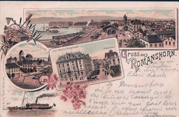 Gruss Aus Romanshorn, Litho 4 Vues (1.6.1899) - Romanshorn