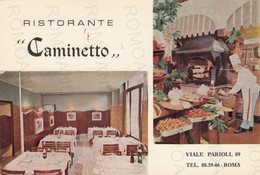 CARTOLINA  ROMA,LAZIO-RISTORANTE "CAMINETTO"-VIALE PARIOLI-STORIA,CULTURA,MEMORIA,BELLA ITALIA,NON VIAGGIATA - Cafes, Hotels & Restaurants