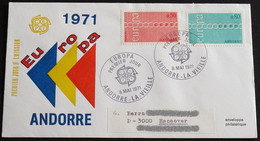 FRANZ. ANDORRA 1971 Mi-Nr. 232/33 CEPT FDC - 1971