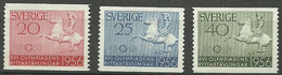 SUECIA 1956 Yt 406/8  ** Mnh - Neufs