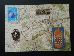 Carte Maximum Card Douane Douanes Custom Customs Journée Du Timbre Rodange Luxembourg 1983 - Cartes Maximum